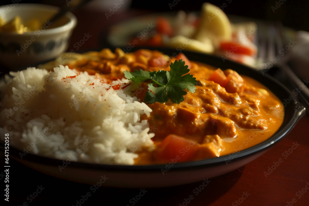 Flavorful Indian curry dish. AI Generated Flavorful Indian curry dish. AI Generated
