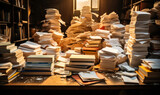 Mountains of Paperwork: The Weight of Office Overload