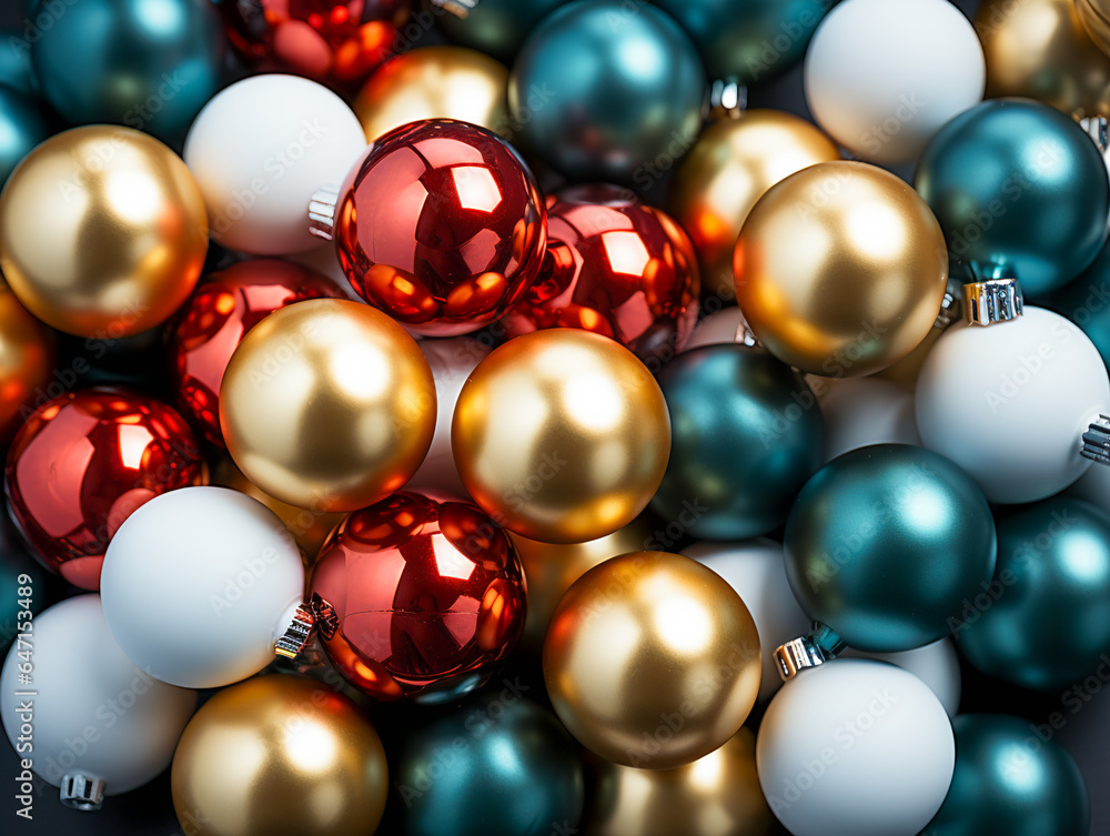 Captivating Christmas Ball Composition. Festive Brilliance with Christmas Balls Captivating Christmas Ball Composition. Festive Brilliance with Christmas Balls