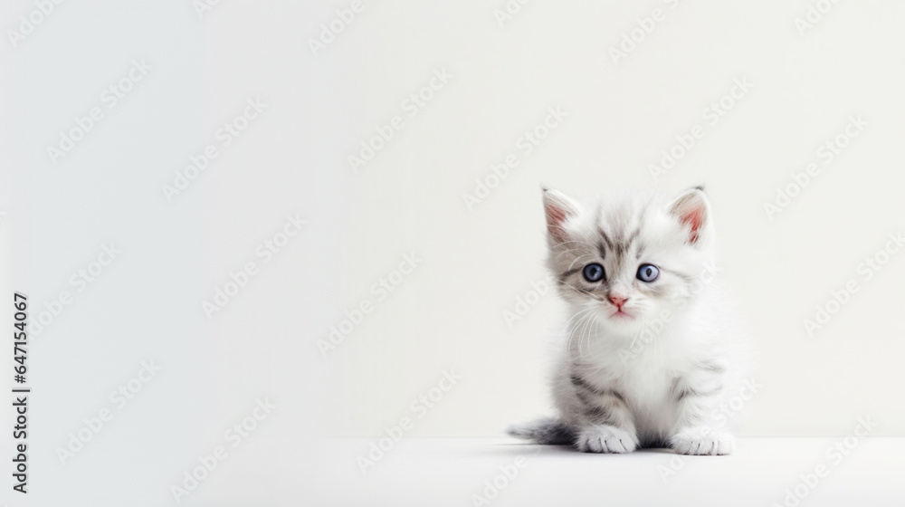 Cute little kitten. AI Generated