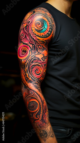 Detailed Arm Tattoo Artwork