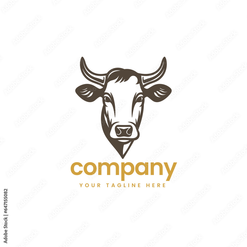buffalo cow cart bull cattle dairy farm pet logo illustration icon flat t shirt design buffalo cow cart bull cattle dairy farm pet logo illustration icon flat t shirt design