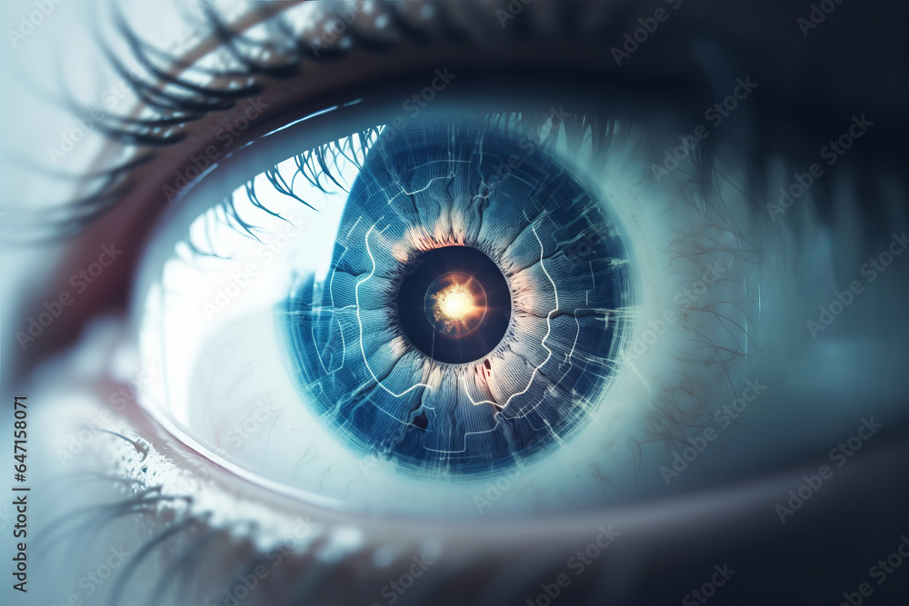 Naklejka premium Anatomy of Human Eye 