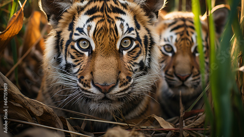 Tiger in Tall Grass