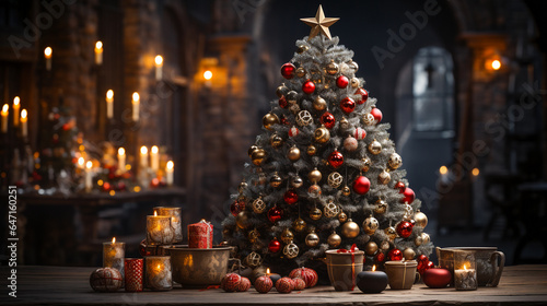 Wallpaper Mural A beautifully decorated Christmas tree Torontodigital.ca