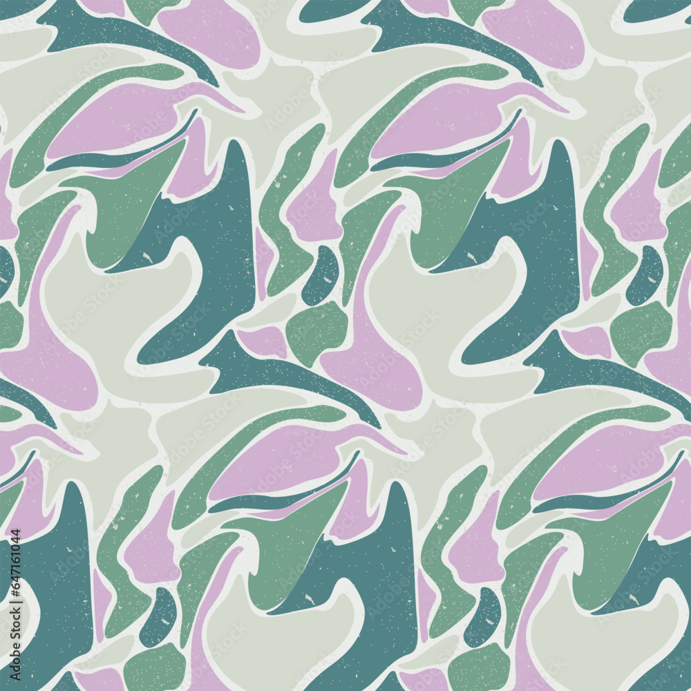 Naklejka premium Wavy Abstract Retro Patterns