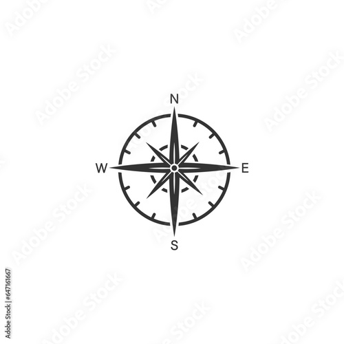 Comapass icon Template vector icon illustration design