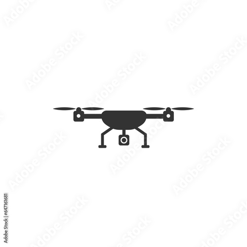 No drone zone sign icon in transparent style. Ban vector illustration on isolated background. Forbidden flight business concept