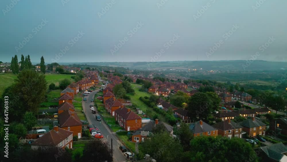 Explore the famed Dewsbury Moore Council estate in the UK through drone