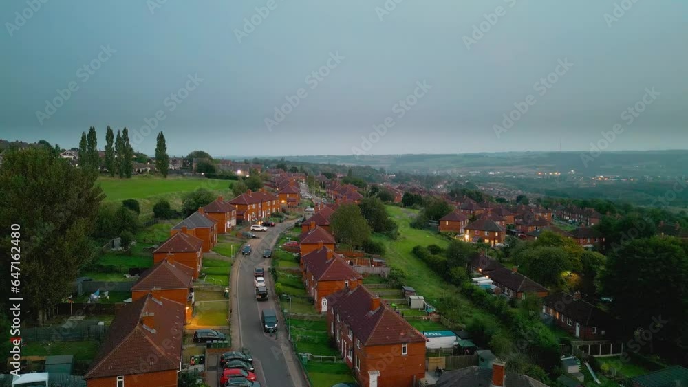 Explore the famed Dewsbury Moore Council estate in the UK through drone