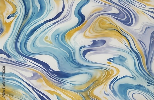 Abstract Liquid Marble Texture Ink Ripples Watercolor Design Background