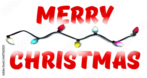 merry christmas with light - red -ideal for website, email, presentation, postcard, book, t-shirt, sweatshirt, mug, photo, label, sticker, book, notebook, printable, Cricut, silhouette

