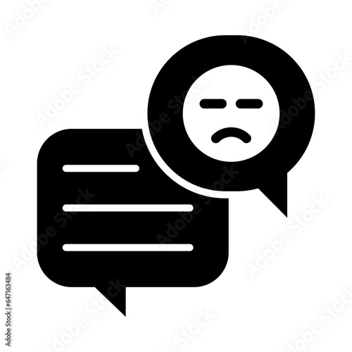 Complaint Glyph Icon Design