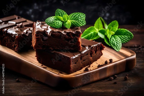 piece of cake with mint