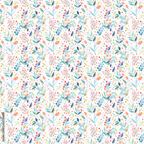 confetti on white pattern Design