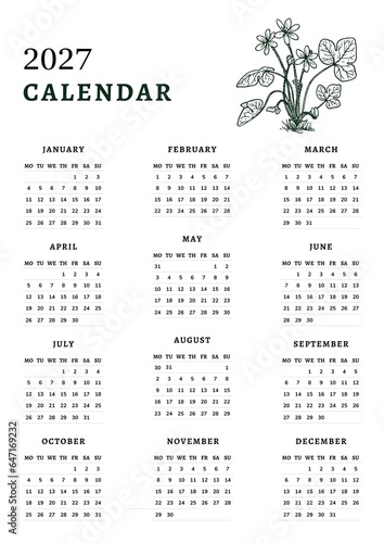 Calendar 2027