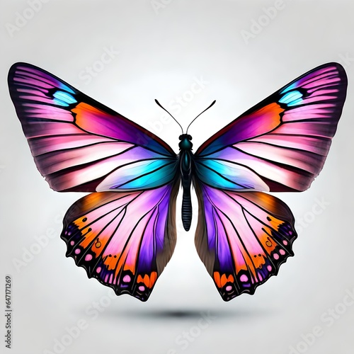 beautiful butterfly illustration  generetive AI