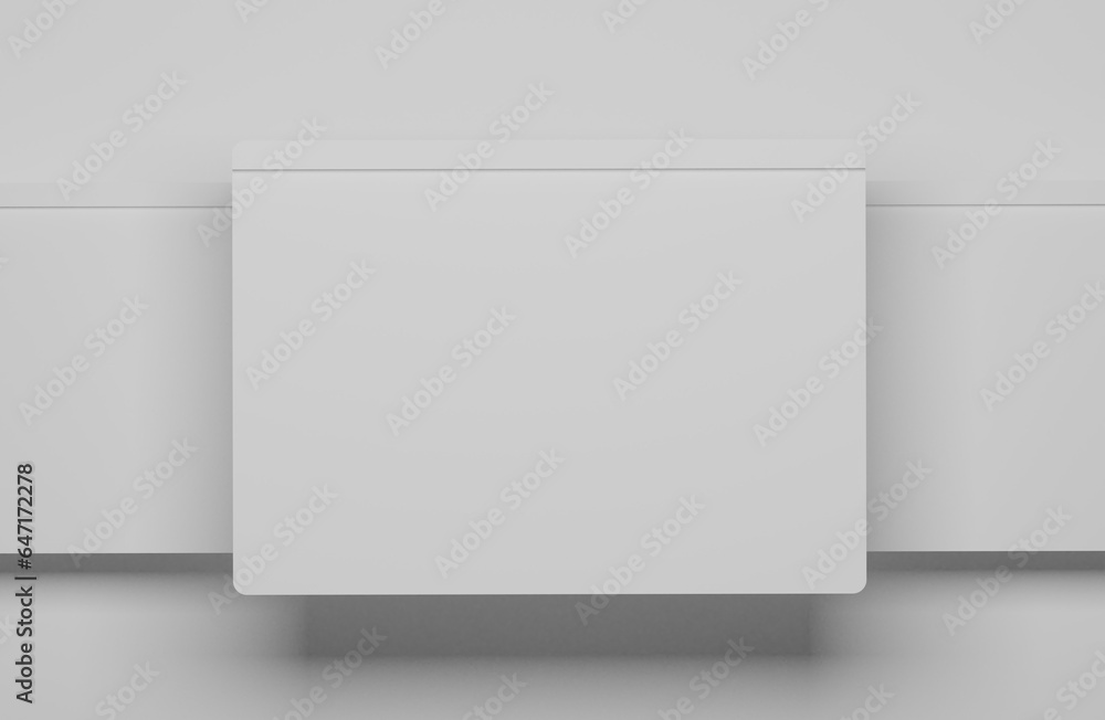 Fototapeta premium Browser 3d illustration with white background 