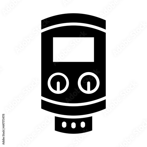 Tankless Water Heater Glyph Icon Design