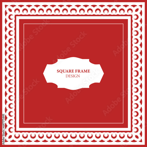 Template for your design with ornamental elements and motifs of Kazakh, Kyrgyz, Tatar national Asian decor for packing, banner, flyer and print design. Workpiece for your design.