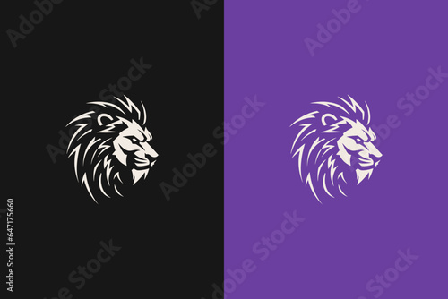 Minimal, Clean, and Modern Lion Head Logo Design