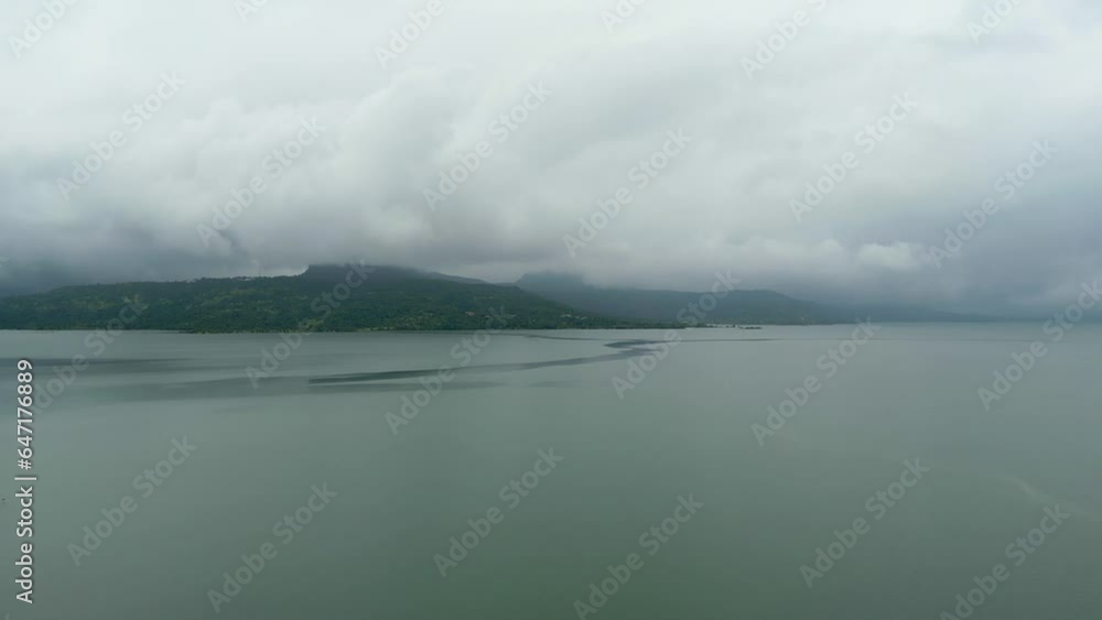 pawana lake daam closeup bird eye view in pune pawana lake daam closeup bird eye view in pune