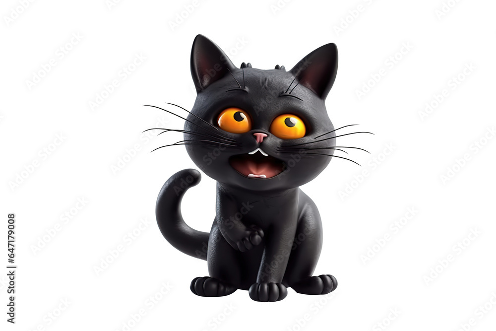 Cute halloween black cat Cute halloween black cat