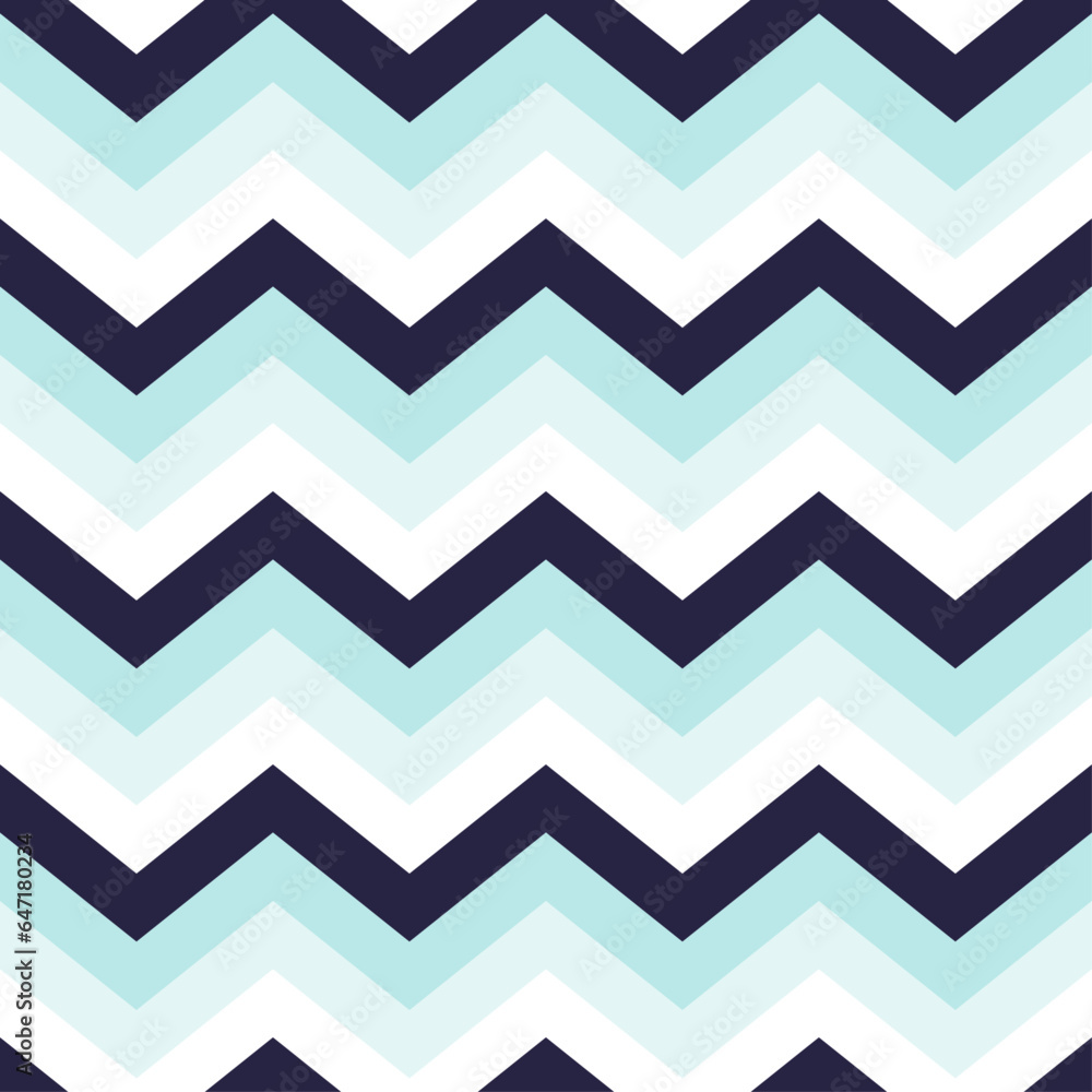 seamless pattern with a blue color palette in vintage colors, zigzag pattern, vector illustration seamless pattern with a blue color palette in vintage colors, zigzag pattern, vector illustration