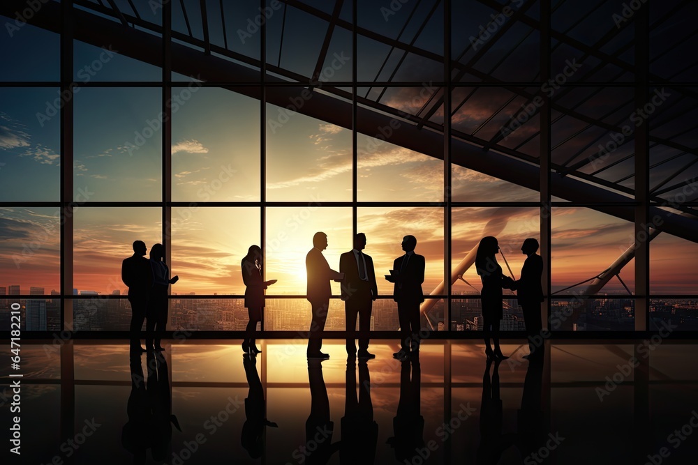 Business partnership agreement team office concept Business partnership agreement team office concept