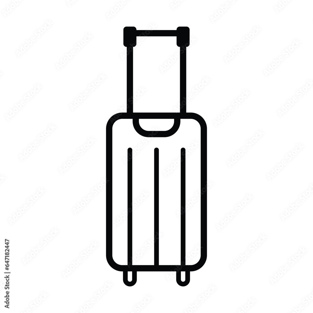 Trolley luggage bag icon vector on trendy design Trolley luggage bag icon vector on trendy design