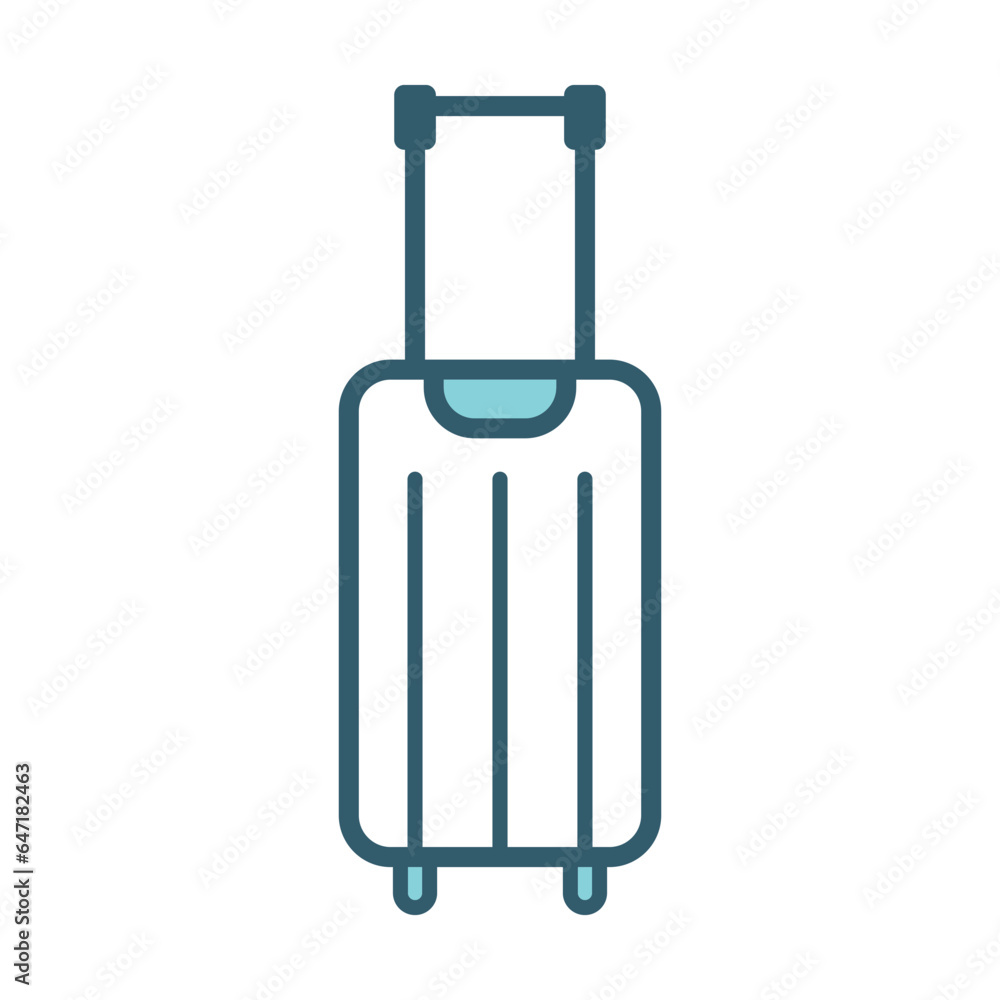 Trolley luggage bag icon vector on trendy design Trolley luggage bag icon vector on trendy design