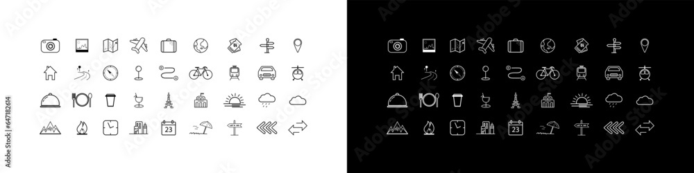 Travel Vector Icons. Travel Icon collection. Tour or tourism Icons. Vector illustration Travel Vector Icons. Travel Icon collection. Tour or tourism Icons. Vector illustration
