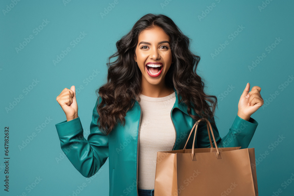 Excited young asian woman with raised hands celebrating success. Excited young asian woman with raised hands celebrating success.