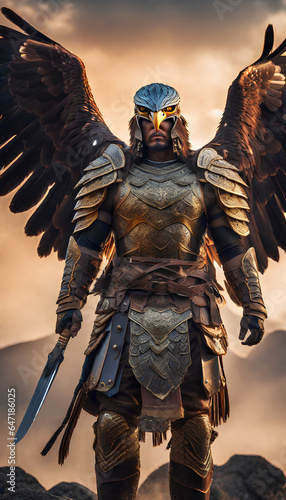 AI Art for Men Fantasy Warrior Series (Eagle Soul)