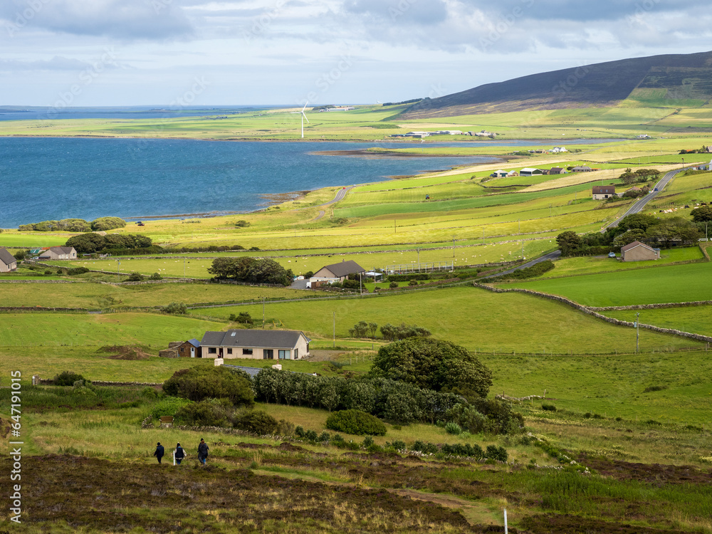 View from Cuween Hill, Mainland, Orkney over the Bay of Firth