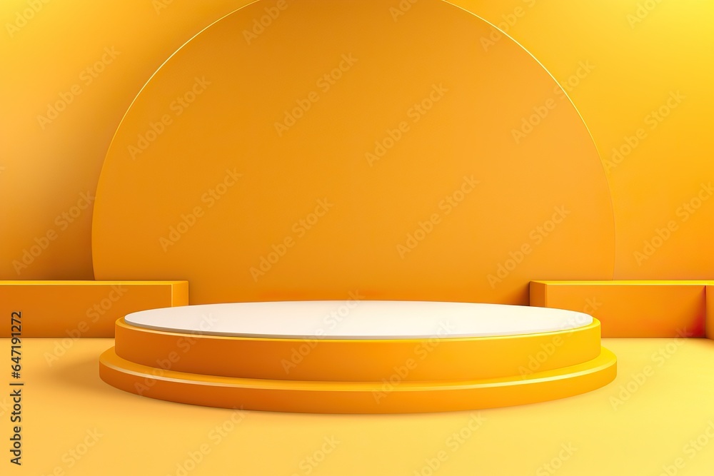 Yellow Pedastal for Product's Showcase. Yellow Pedastal for Product's Showcase.