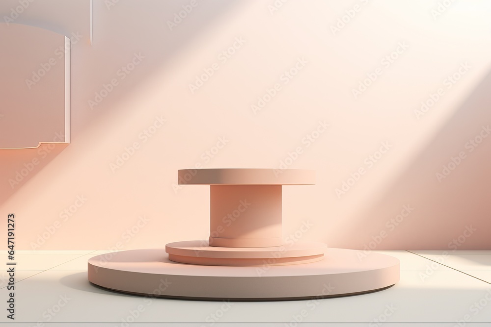 Empty 3D Podium for Product Showcase. Empty 3D Podium for Product Showcase.