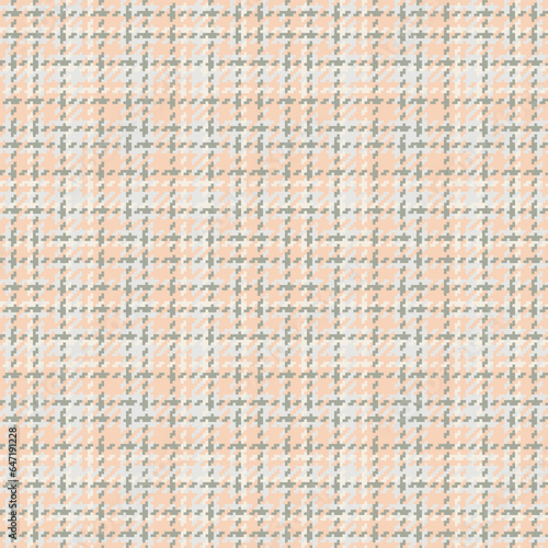 Pattern seamless background of fabric check texture with a vector tartan plaid textile.
