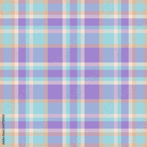 Textile fabric seamless of check background pattern with a vector texture plaid tartan.