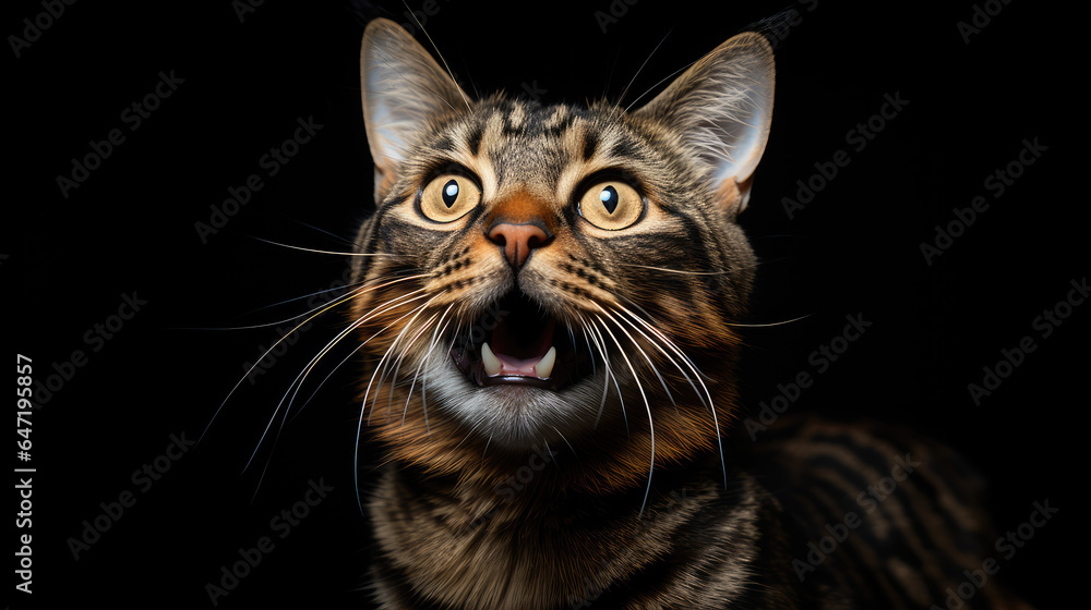 portrait of tabby cat