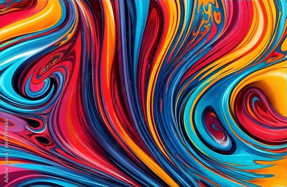 Abstract Colorful Fluid, Highly-textured, High-quality Details Background Abstract Colorful Fluid, Highly-textured, High-quality Details Background