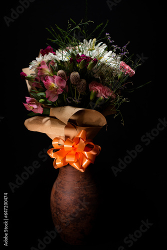 jarron con flores
