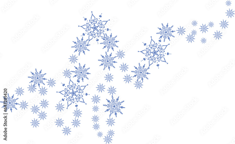 Blue snowflakes background Blue snowflakes background