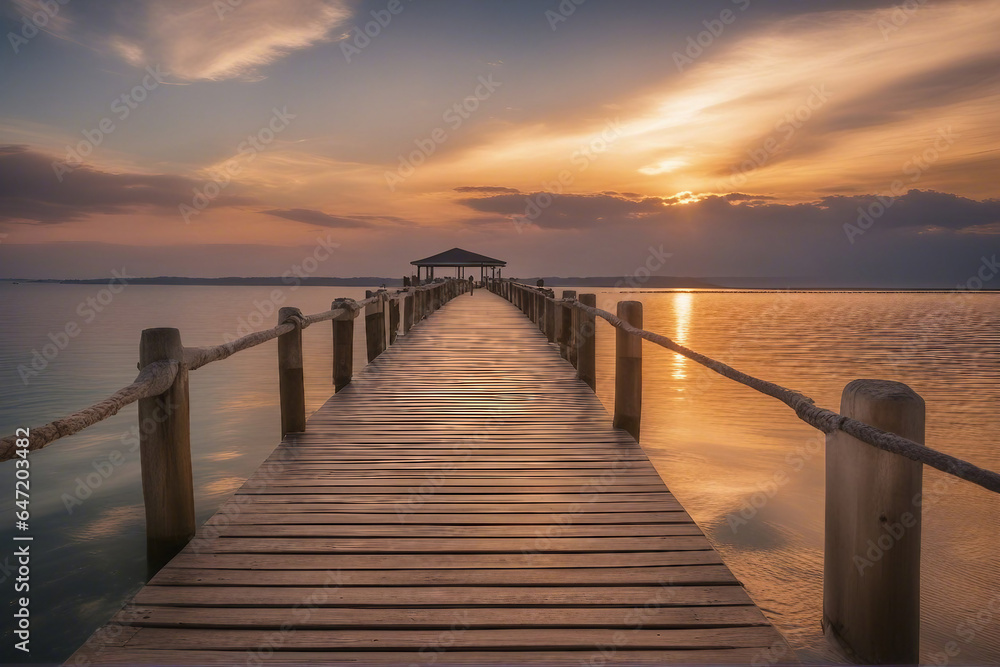 sunset view at the jetty