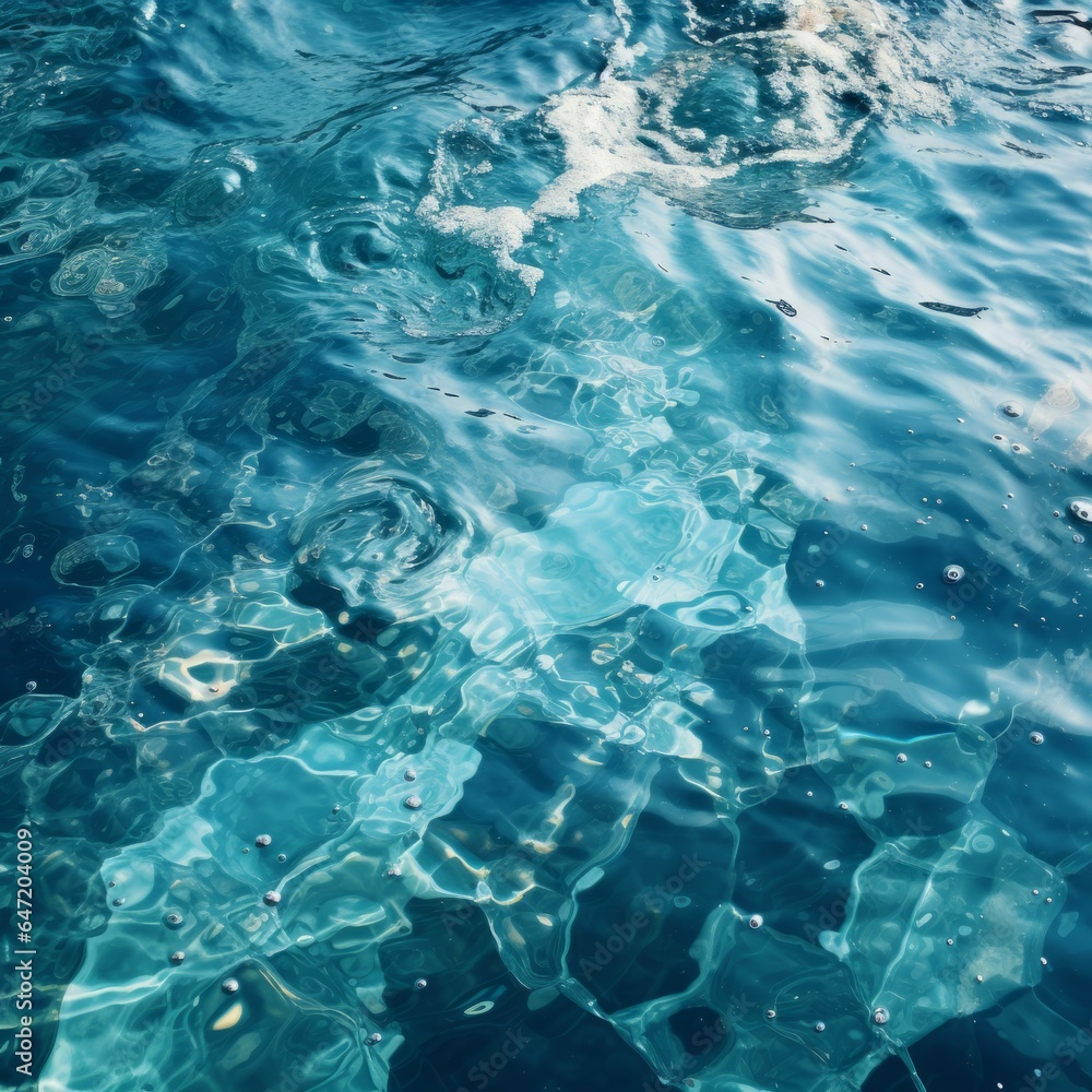 Clear ocean water. Generative AI technology. Clear ocean water. Generative AI technology.