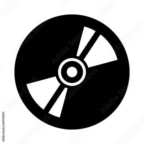 Compact Disc Glyph Glyph Icon Design