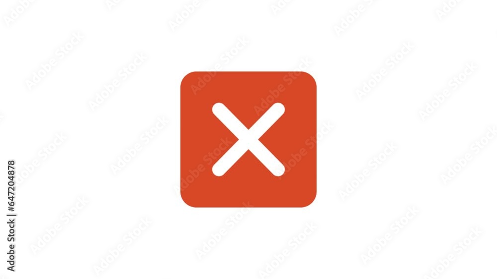 True or false symbols checkmark animation on white background True or false symbols checkmark animation on white background