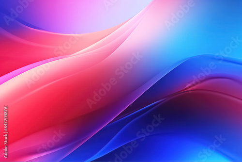 Abstract vibrant colors wavy flow, dynamic gradient background. Generative Ai