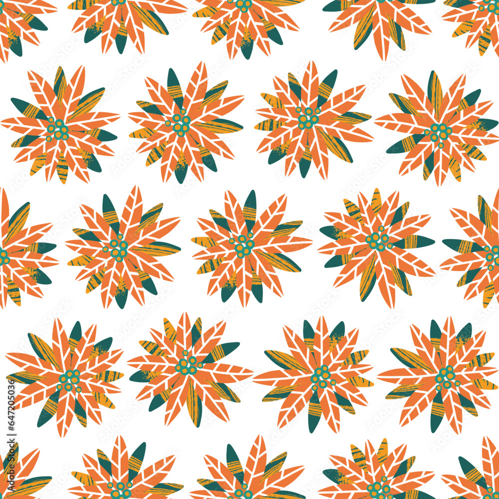 Abstract Nature Bush Vector Seamless Pattern Abstract Nature Bush Vector Seamless Pattern