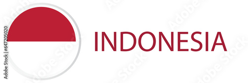 Indonesia flag in web button, button icons. Free Download Indonesia flag in web button, button icons. - GFXLoad